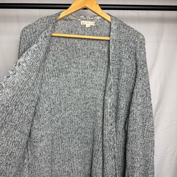 It's Our Time Gray Chunky Knit Cardigan Sweater - Picture 5 of 8